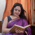 Nabami Saree Purple Mangalgiri Cotton Blend Saree
