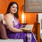 Nabami Saree Purple Resham Muga Cotton Saree