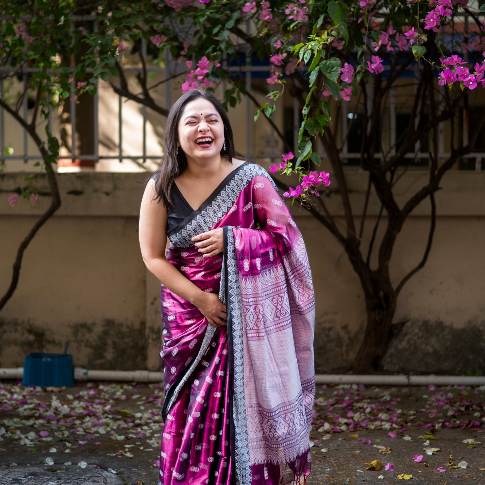 Nabami Elegant Tissue Jamdani Saree