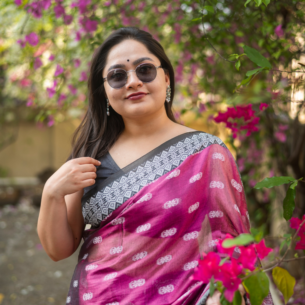Nabami Elegant Tissue Jamdani Saree