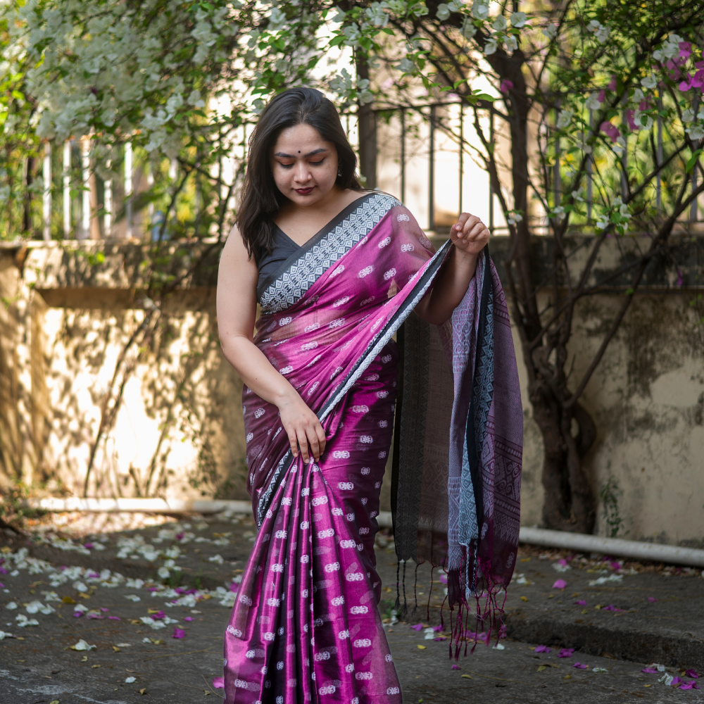 Nabami Elegant Tissue Jamdani Saree