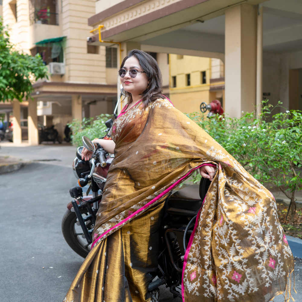 Nabami Tissue Jamdani Saree
