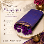 Nabami Saree Zari Tissue Mangalgiri Saree